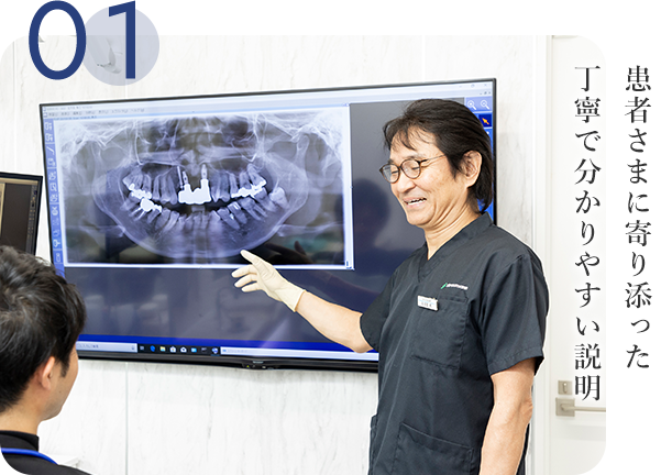 患者さまに寄り添った丁寧で分かりやすい説明