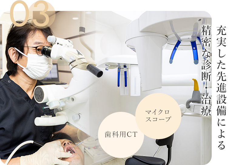 充実した先進設備による精密な診断・治療
